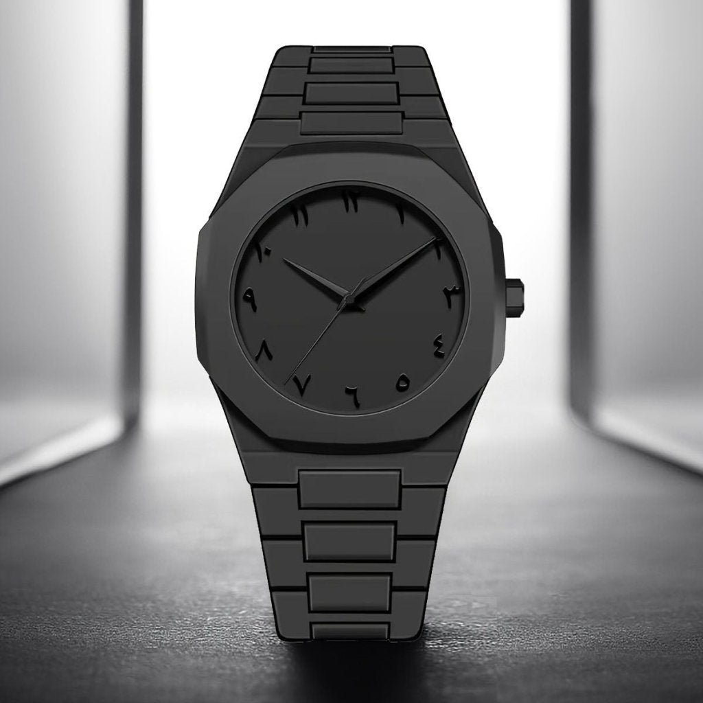 Black Aura Quartz Watch - TrendBuyPK
