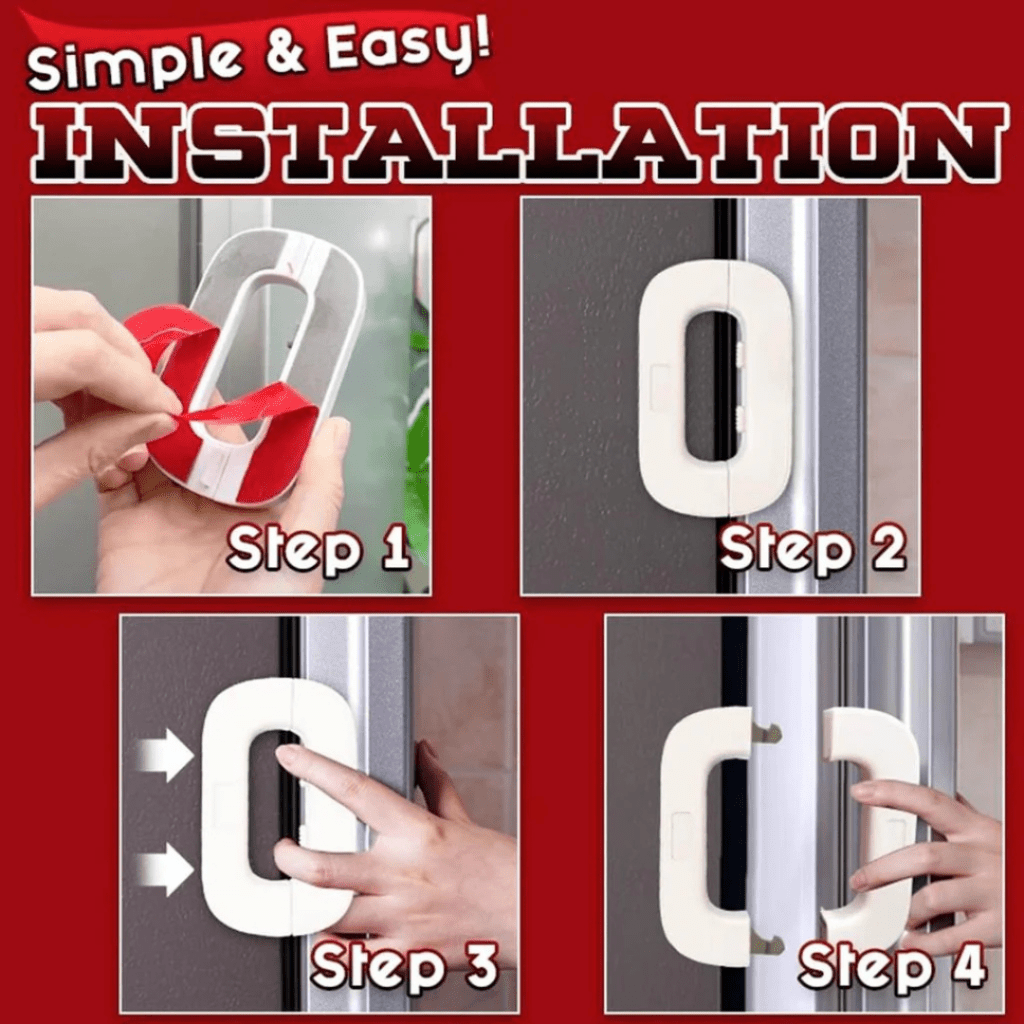 Fridge Door Lock – Fixes Loose Doors & Child Proof | 3M VHB Adhesive - TrendBuyPK