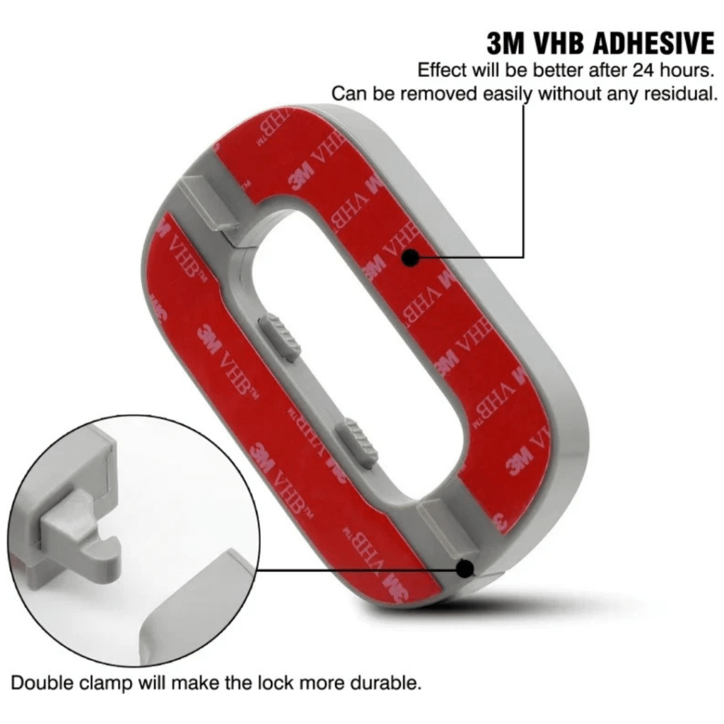 Fridge Door Lock – Fixes Loose Doors & Child Proof | 3M VHB Adhesive - TrendBuyPK