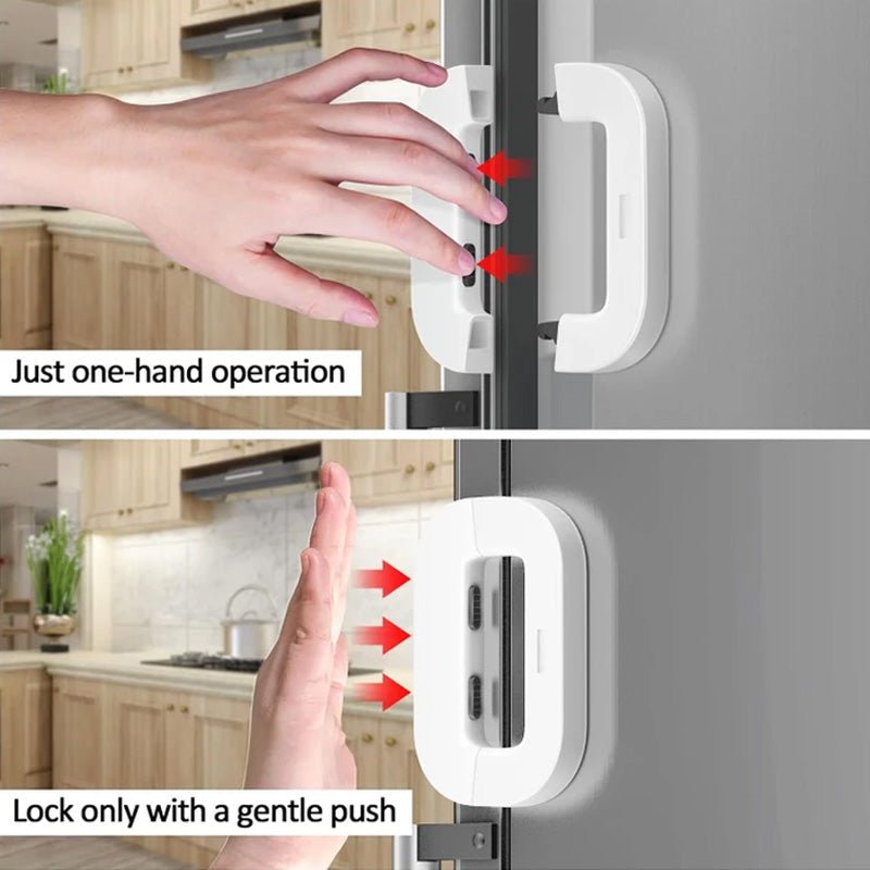 Fridge Door Lock – Fixes Loose Doors & Child Proof | 3M VHB Adhesive - TrendBuyPK