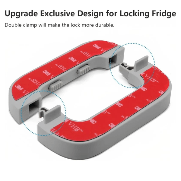 Fridge Door Lock – Fixes Loose Doors & Child Proof | 3M VHB Adhesive - TrendBuyPK