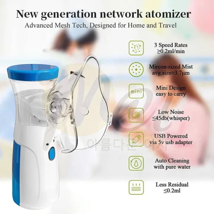 Mesh Nebulizer - Portable Inhaler for Adults & Kids - TrendBuyPK