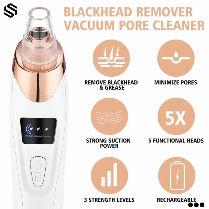 5 in 1 Blackhead Remover Vacuum Pore Cleaner – - TrendBuyPK