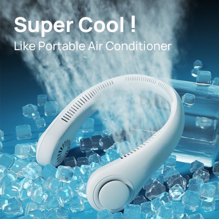 Bladeless Neck Fan – Portable Wearable Air Cooler with 3 Speed Modes - TrendBuyPK